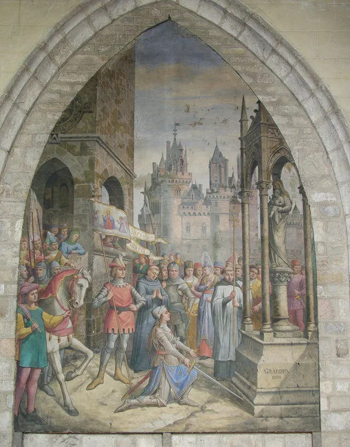 Tableau de Grandin - collégiale Notre-Dame