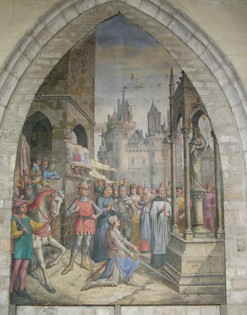 Tableau de Grandin - collégiale Notre-Dame