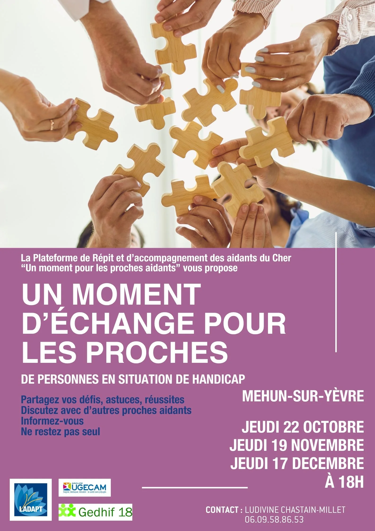 Moment d'échange pour les proches aidants