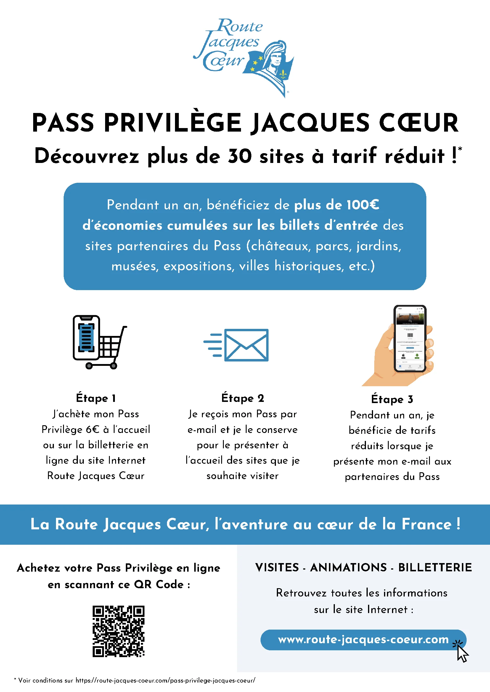 Pass Privilège de la Route Jacques Coeur