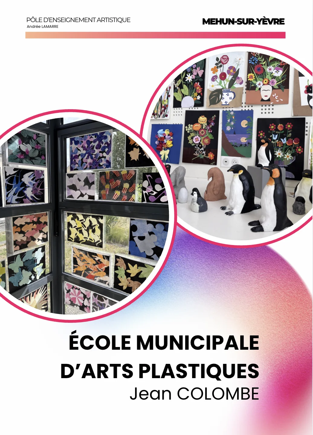 visuel plaquette dépliant PEA Arts plastique