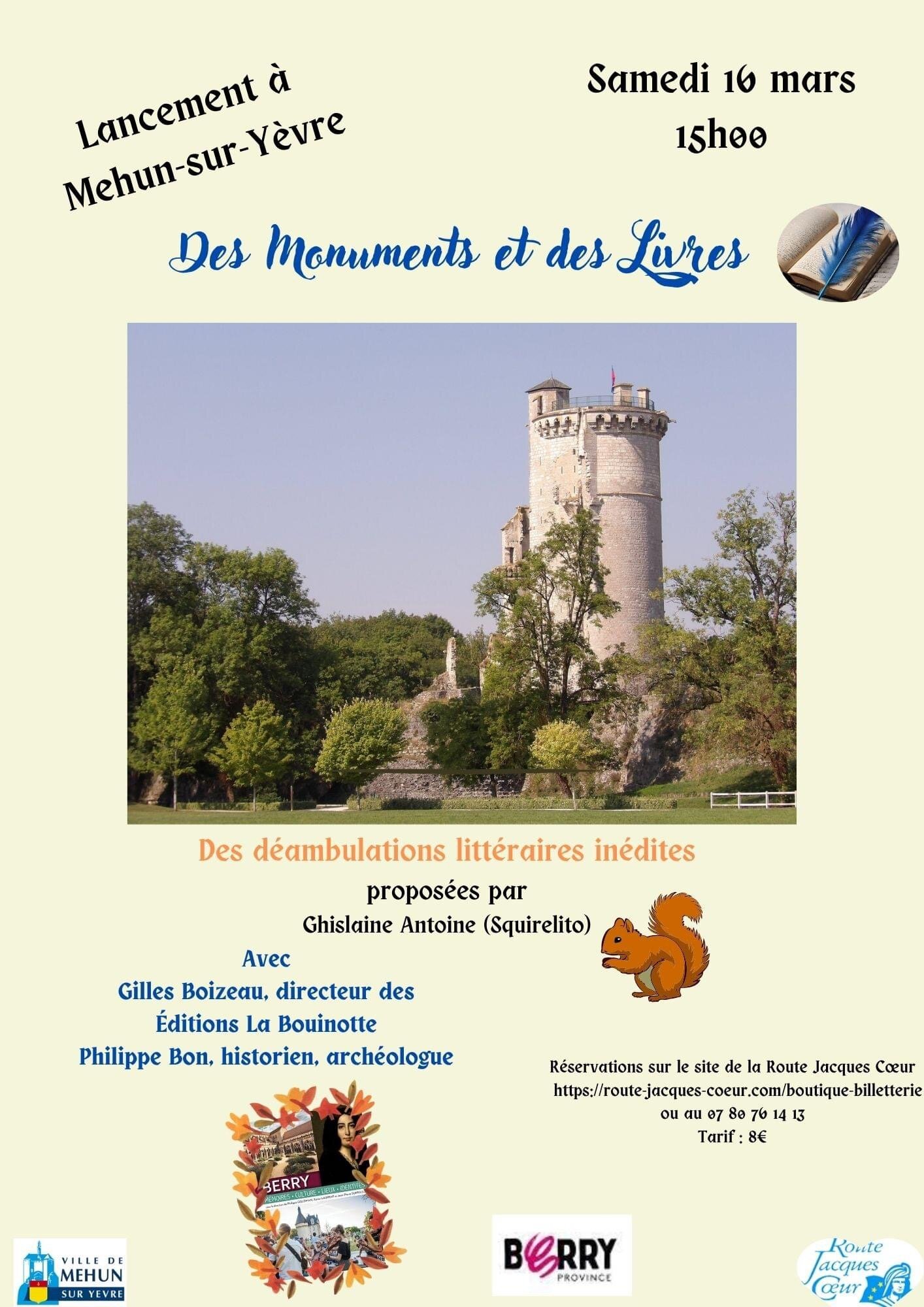 Affiche événement des monuments et des livres