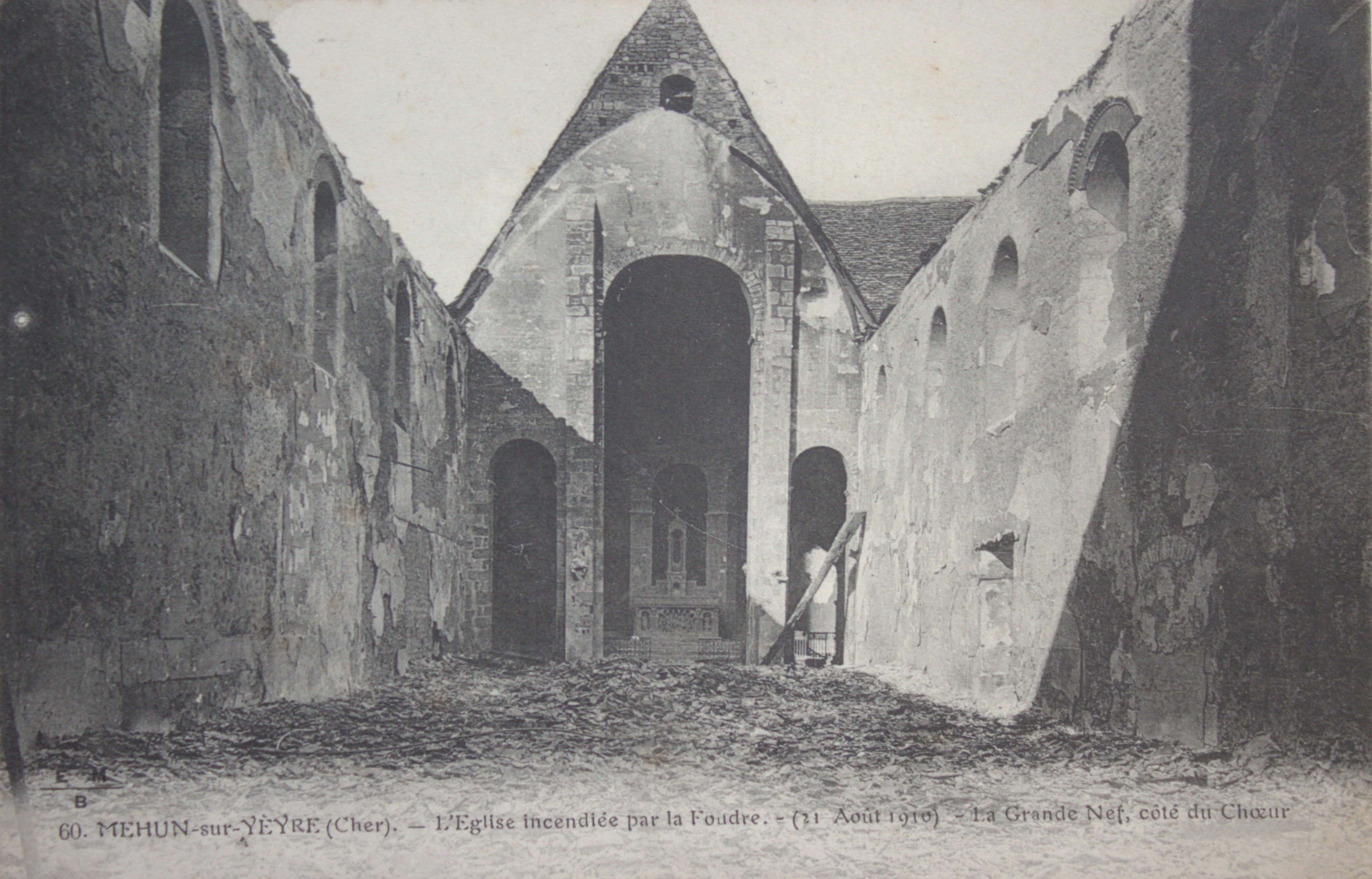 Carte postale - L'incendie 2