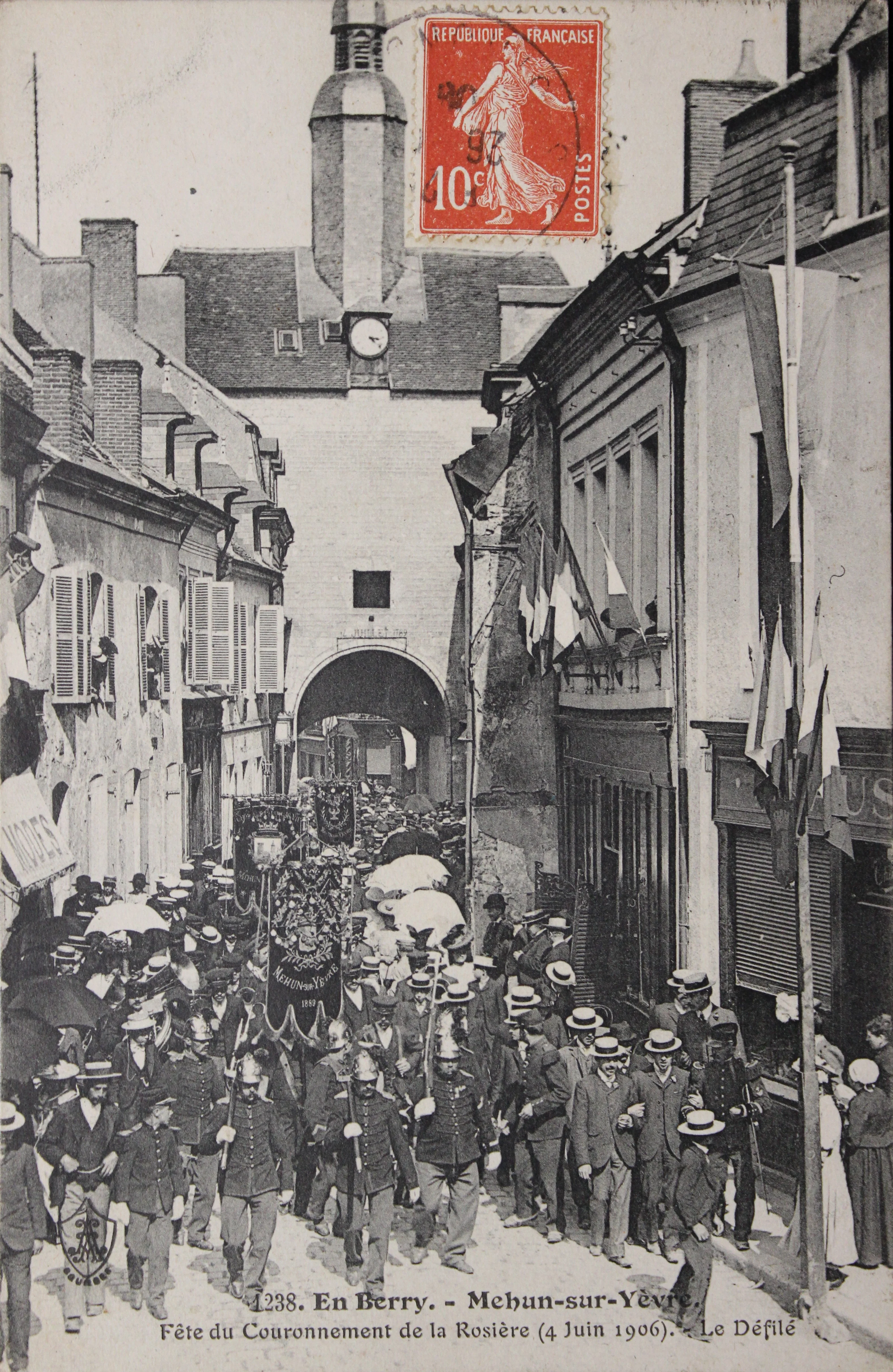Carte postale - Rosière 1906